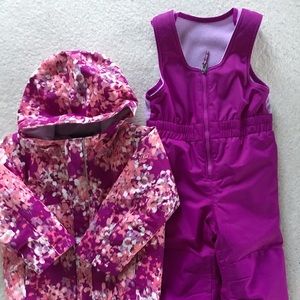 Columbia girls winter coat and snow pants